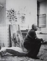 Georg Baselitz, Katalog Innenseite, Foto Benjamin Katz