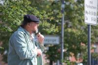 Max Neuhaus auf dem Marktplatz, Foto: Maria Machnik 